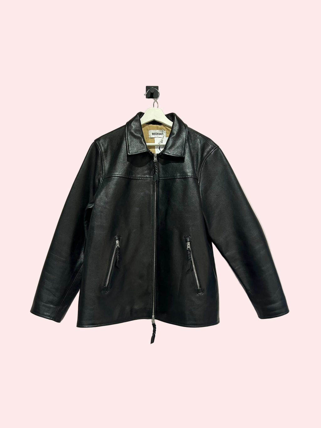 Weekday Leather Jacket M