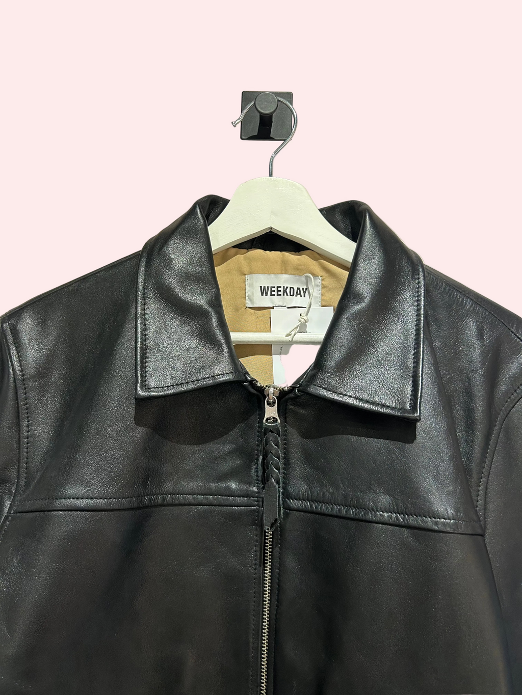 Weekday Leather Jacket M