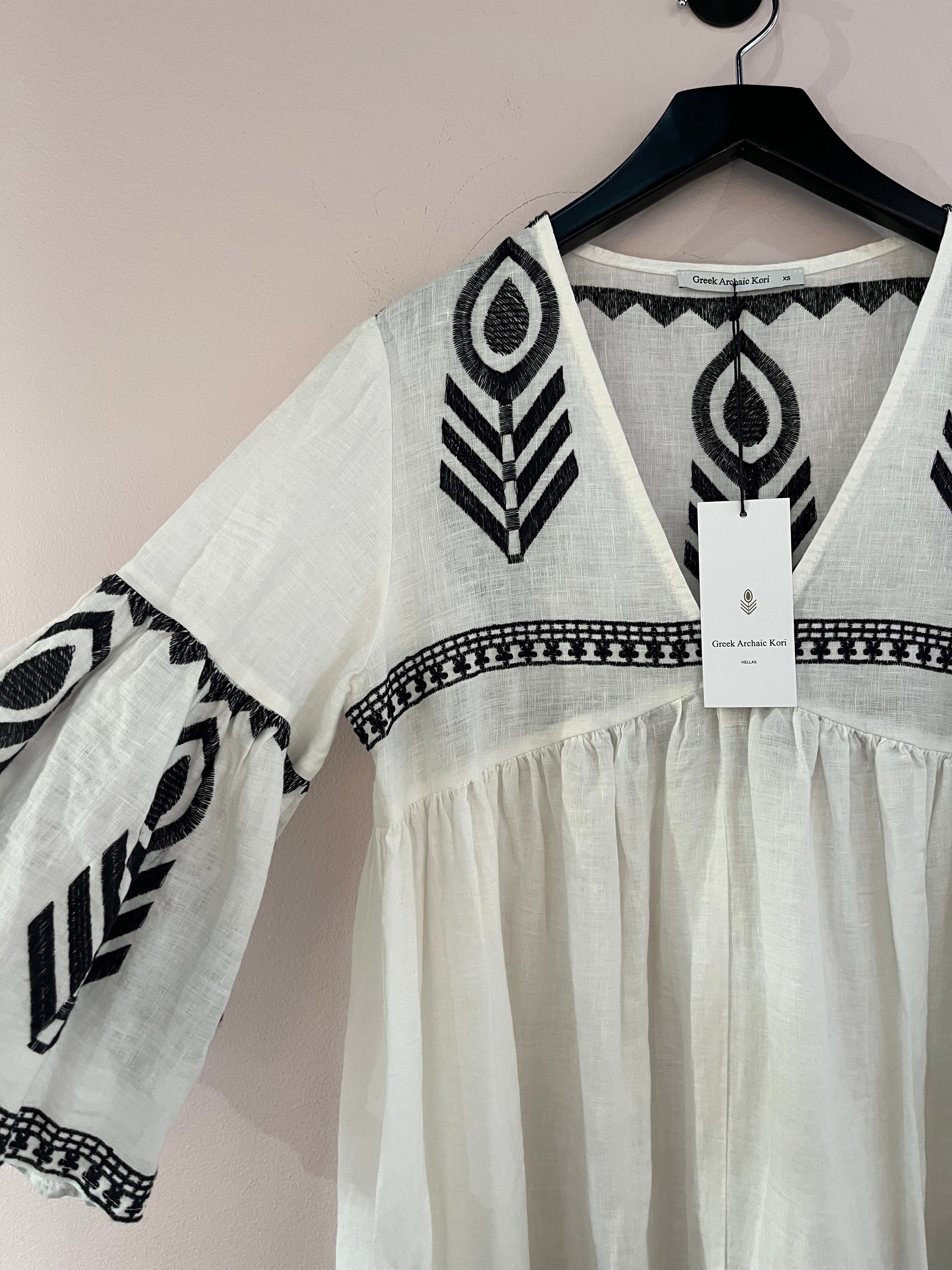 088804 - greek archaic kori - Dresses - White - XS - Image 2