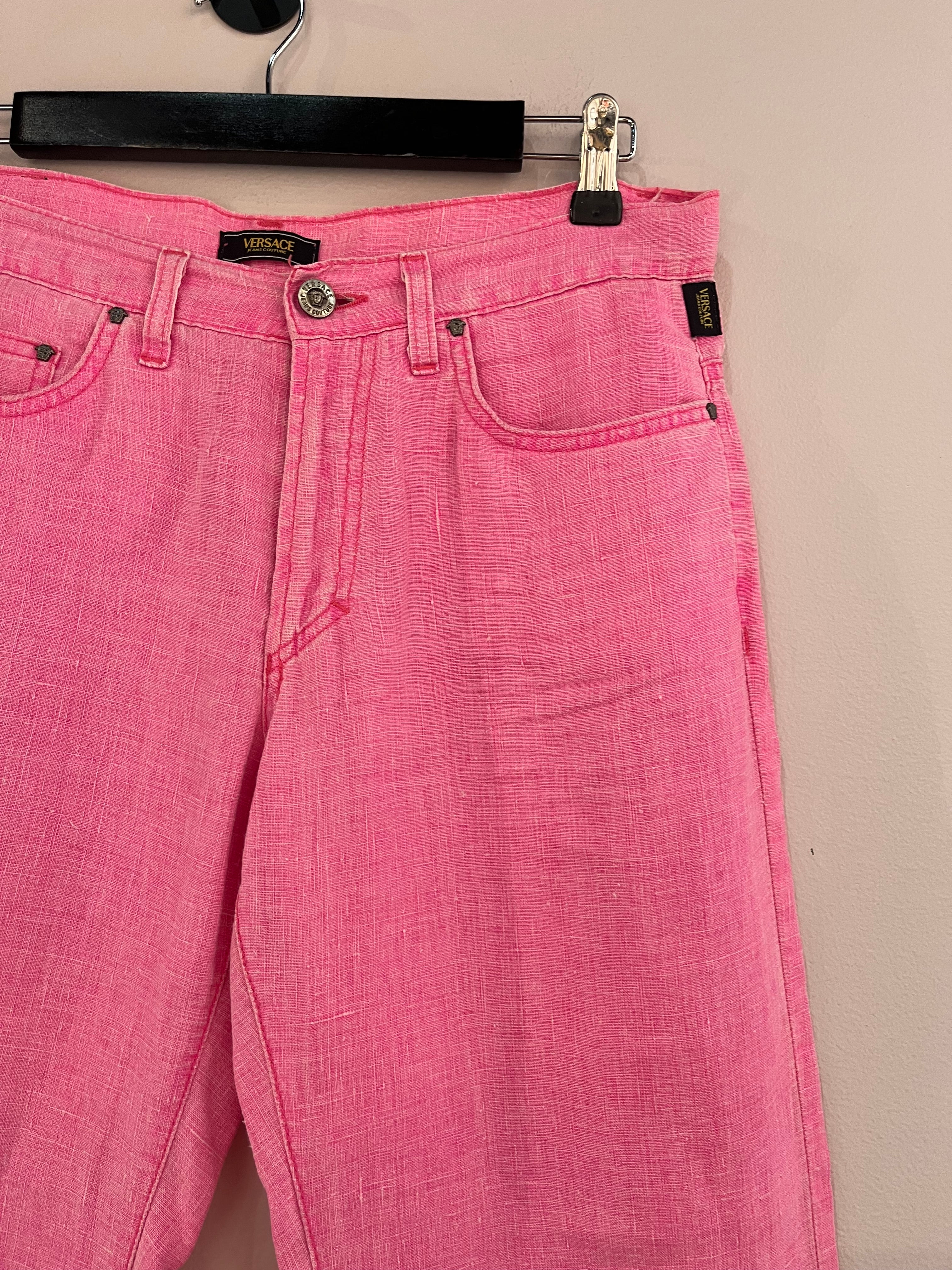093631 - Versace Jeans  - Pants - Pink - M - Image 2 circular-filename:07_07_2026_a0936aed-ba4f-423b-baa2-871ade0718ac_captured_image