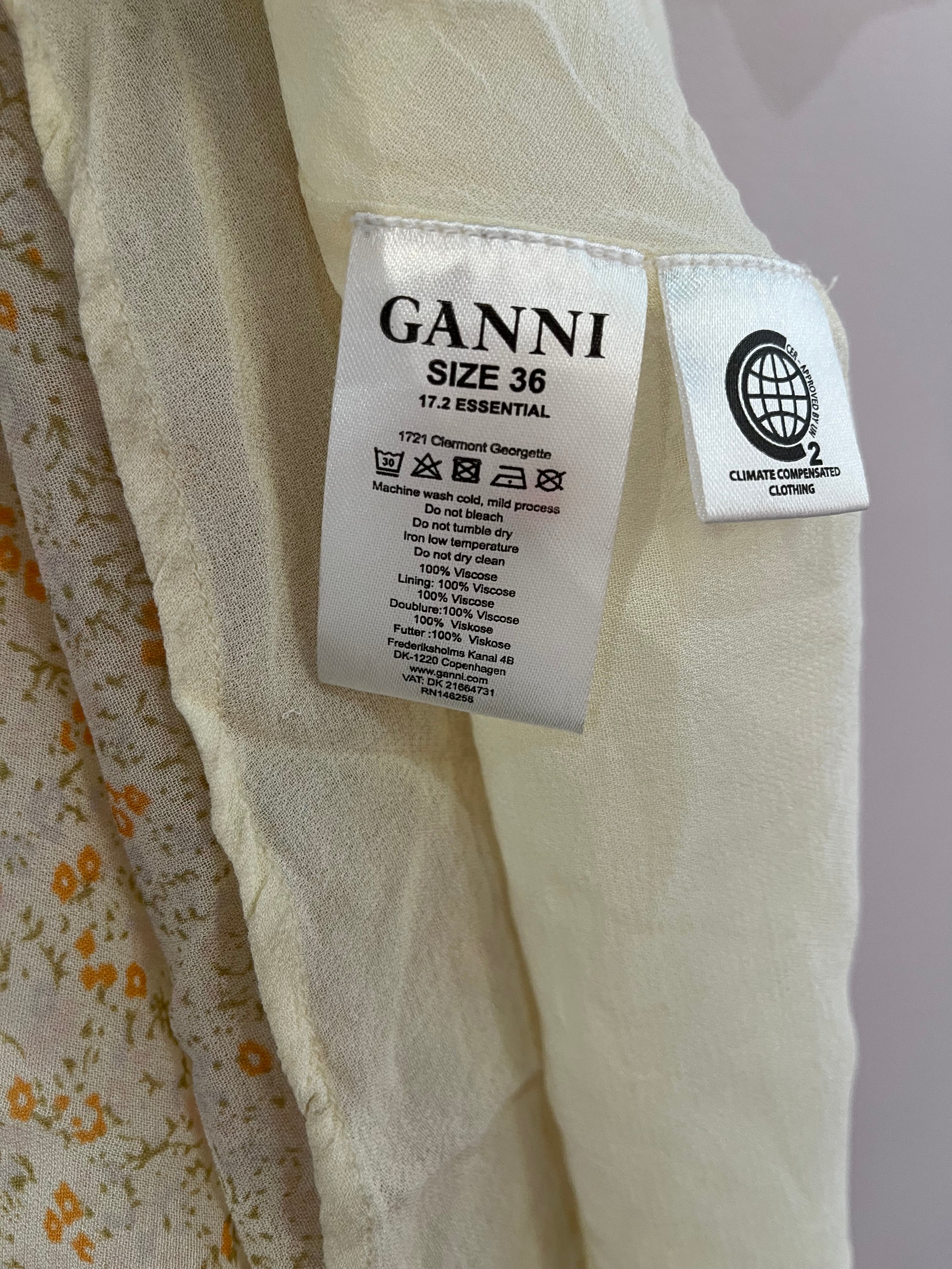 089873 - Ganni - Dresses - Yellow - 36 - Image 1
