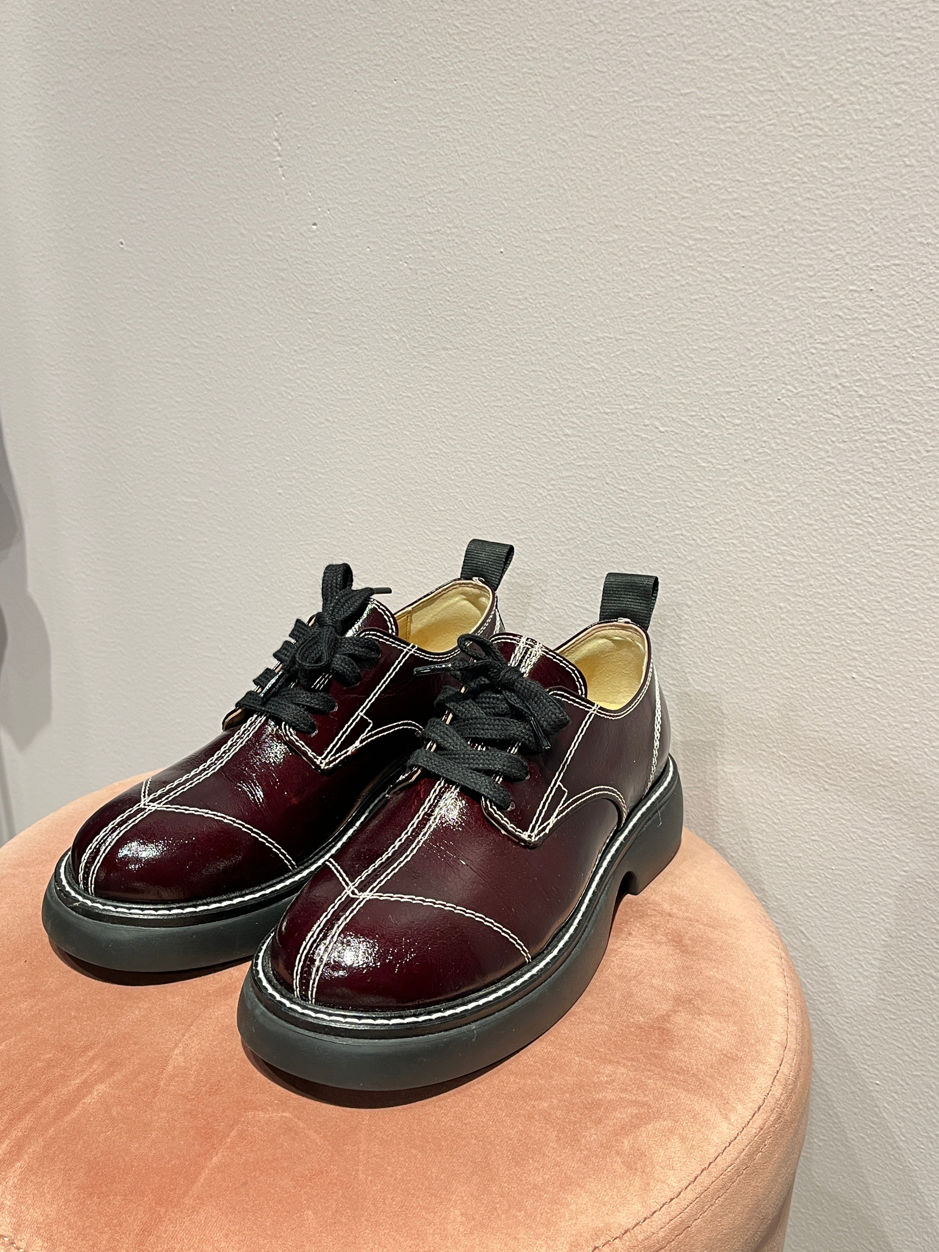 090529 - Ganni - Sneakers - Burgundy - 38 - Image 3