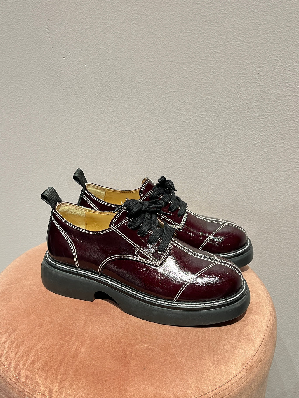 090529 - Ganni - Sneakers - Burgundy - 38 - Image 5
