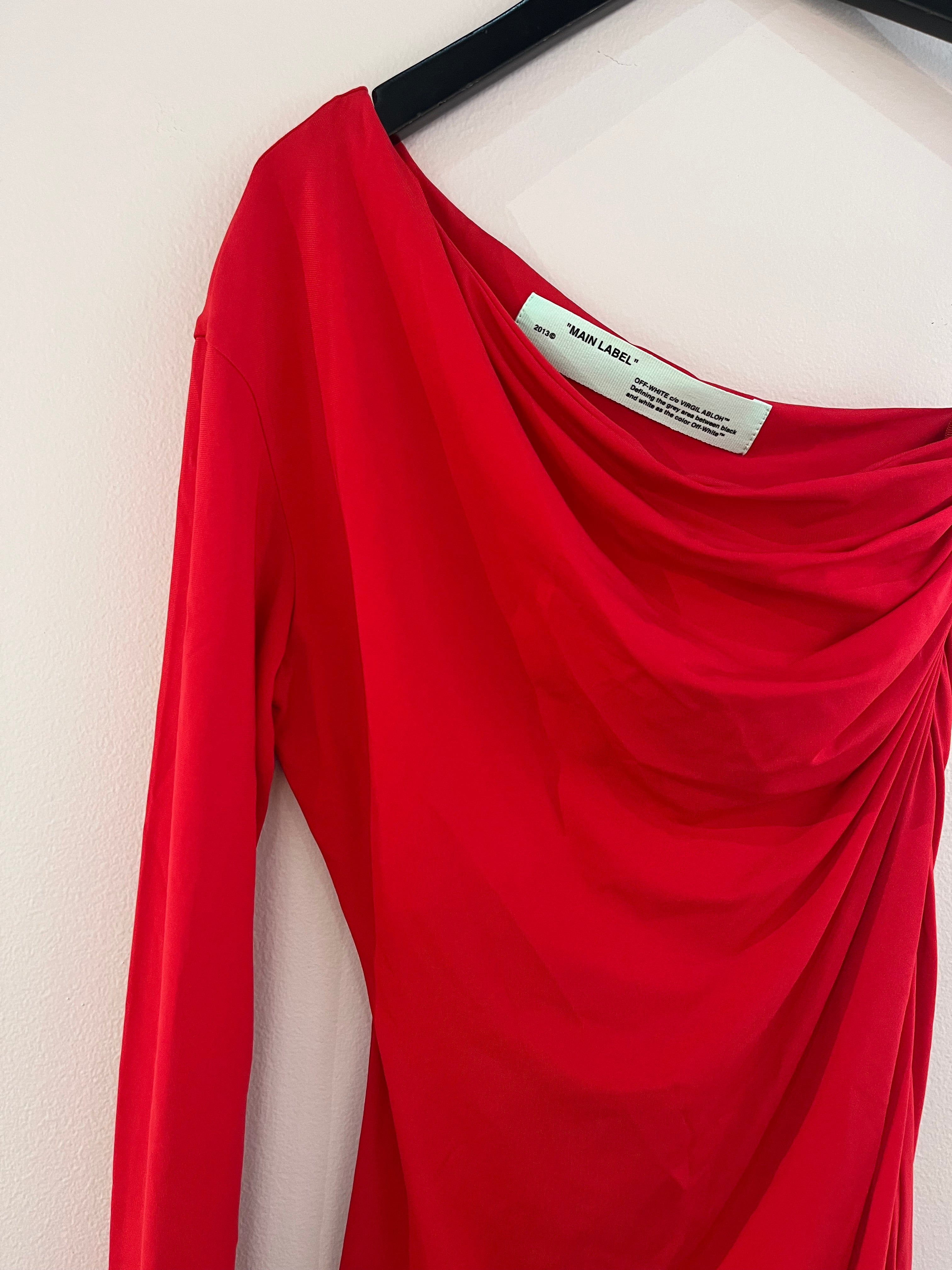 087401 - Off-White  - Clothing Tops - Red - Image 1