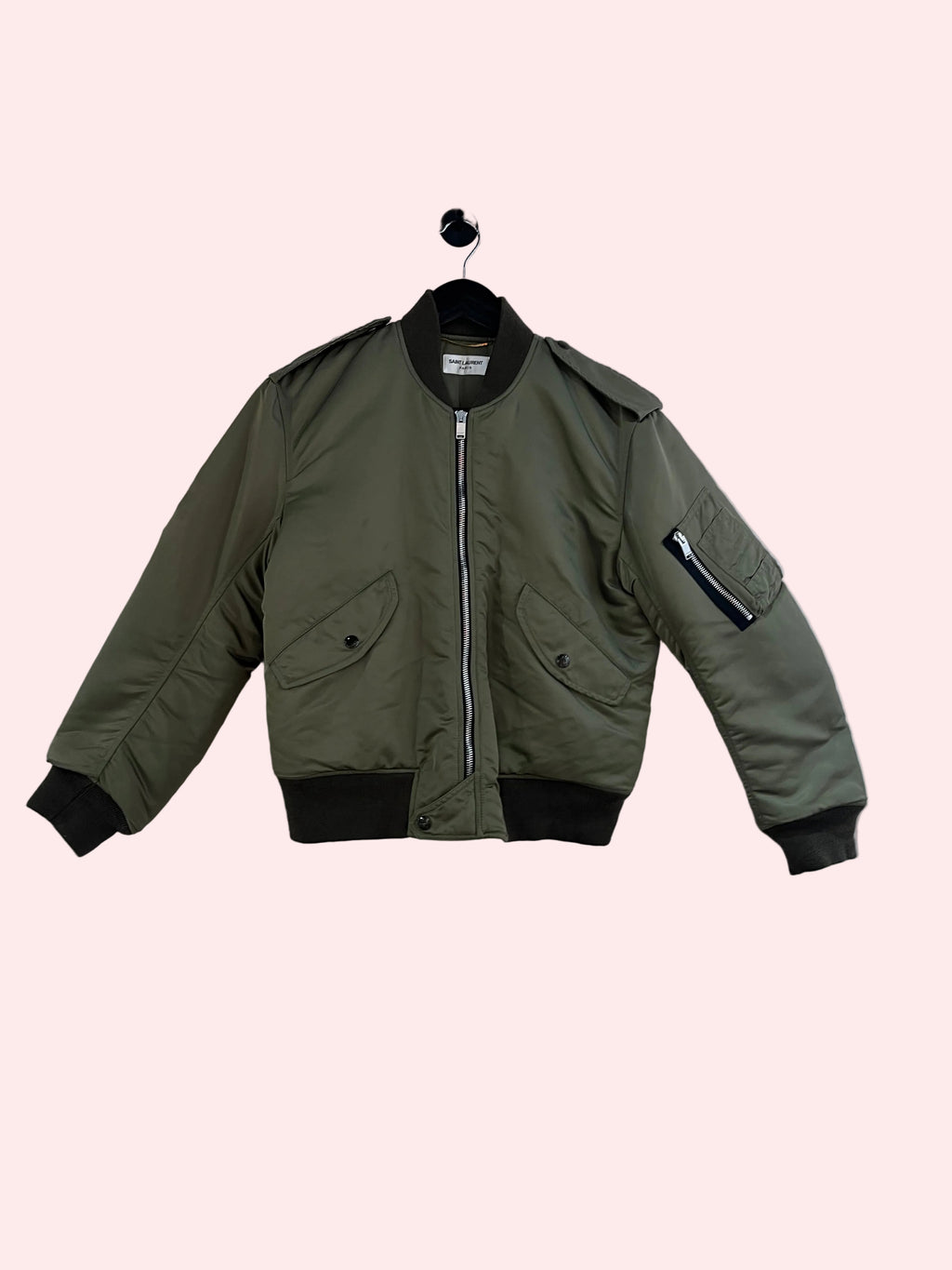 101105 - Saint Laurent - Bomber Jackets - Green - M - Image 1 circular-filename:31_08_2026_8f51501e-4f14-4679-99ec-db6ca2deb31a_captured_image